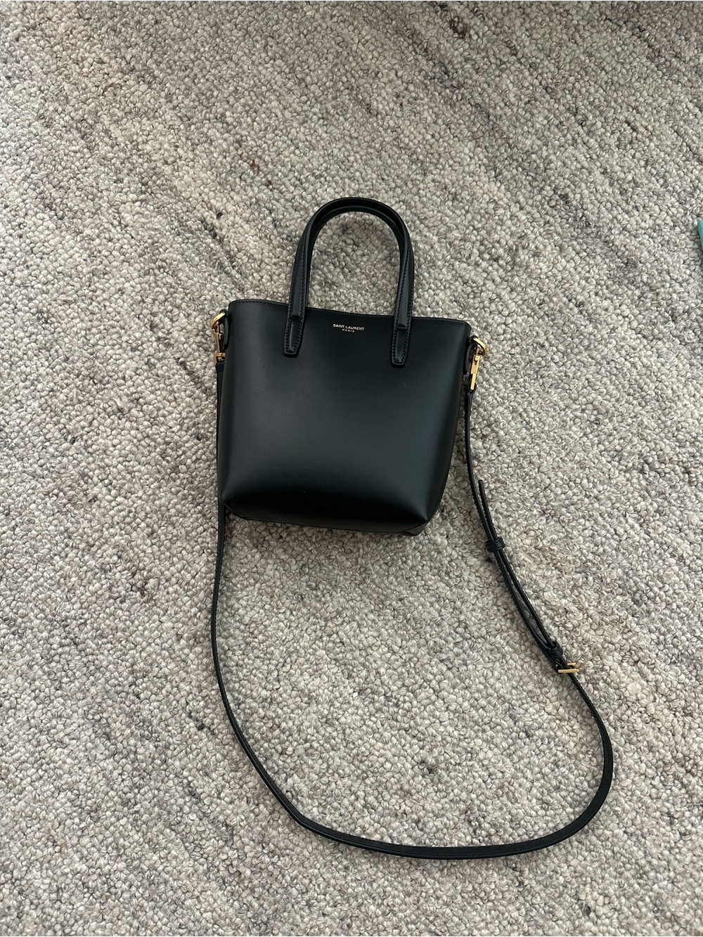 Saint Laurent Black MINI TOY SHOPPING